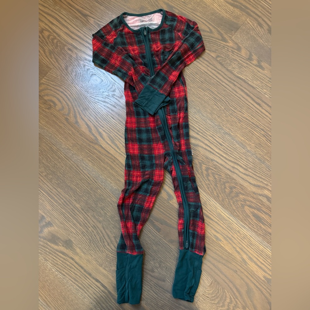 Holiday Tartan Little Sleepies Footie- 3T